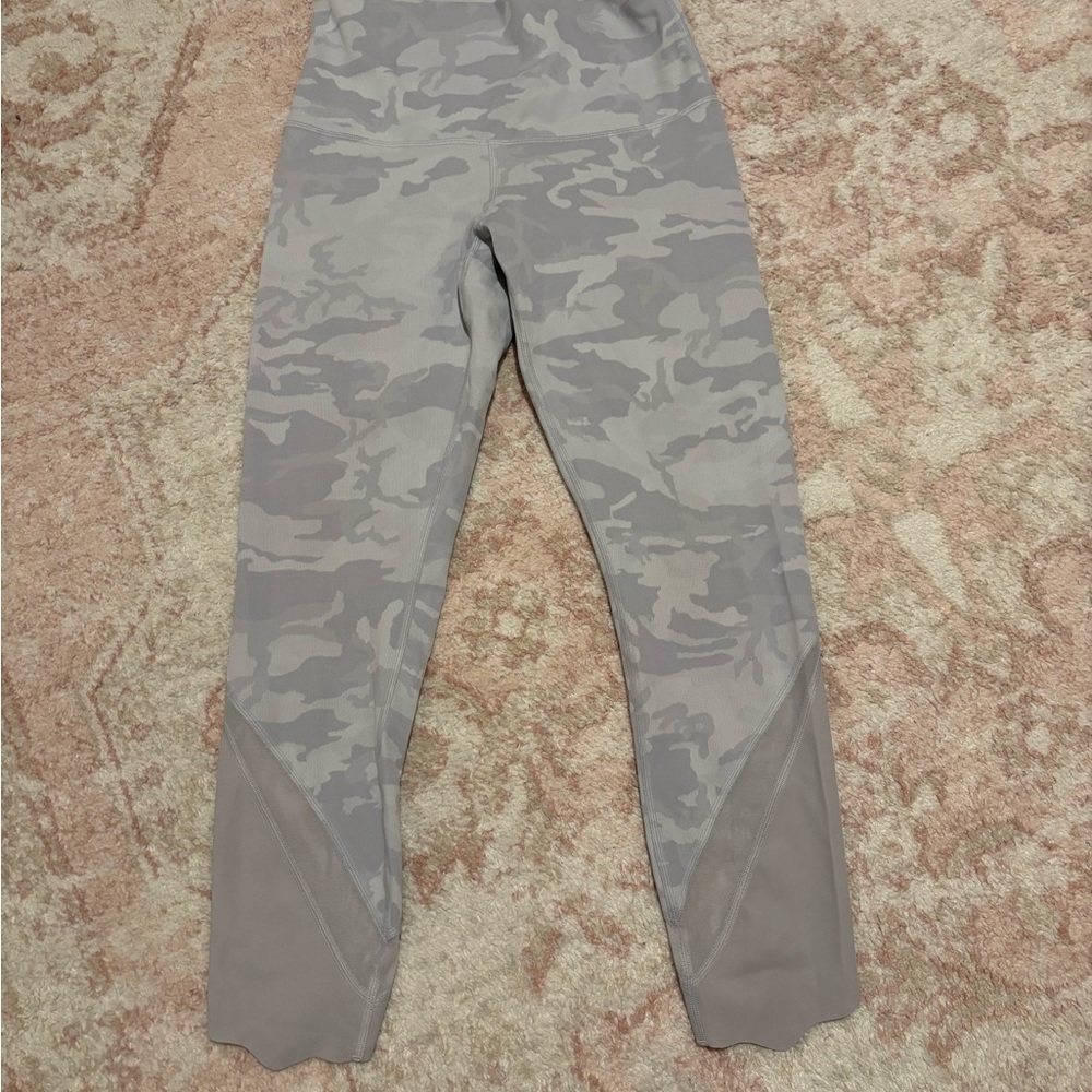 Lululemon Gray Camouflage Leggings